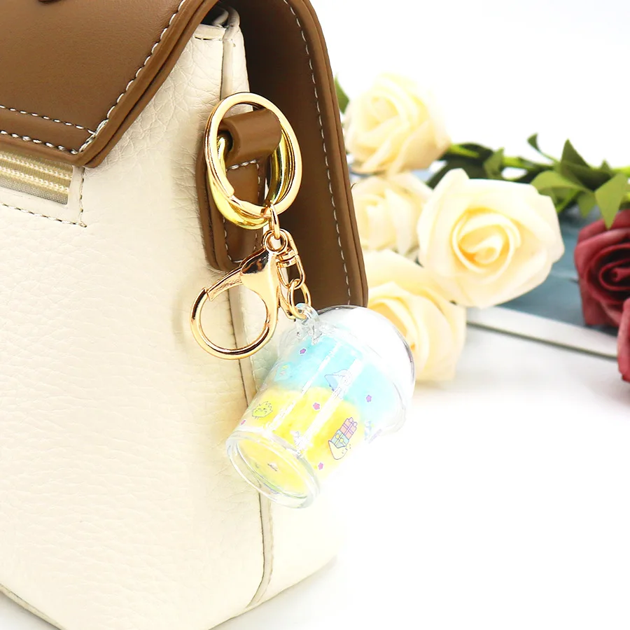 Cute Gashapon Kawaii Figure Anime Miniature Sumikko Gurashi Rainbow Milk Tea Cotton Cup Keychain Bag Pendant Model Capsule Toys