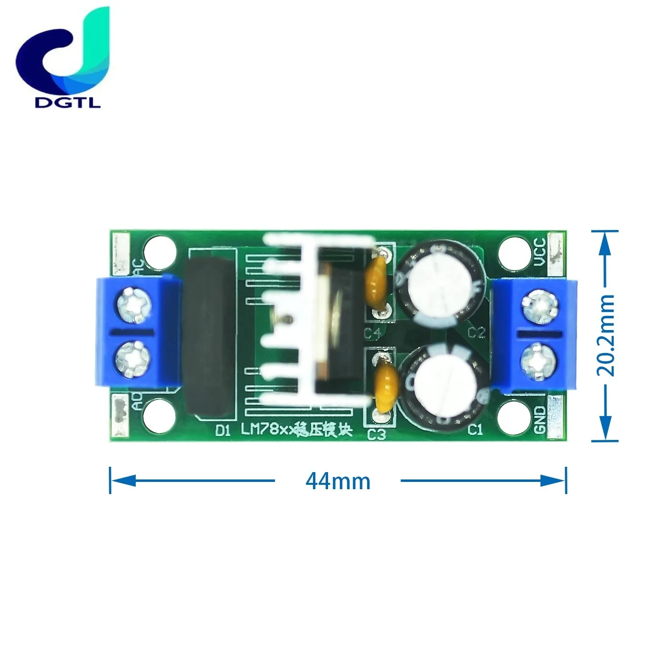 L7805 L7812 LM7805 LM7812 DC/AC Three Terminal Voltage Regulator Power Supply Module 5V 9V 12V Output Max 1.2A