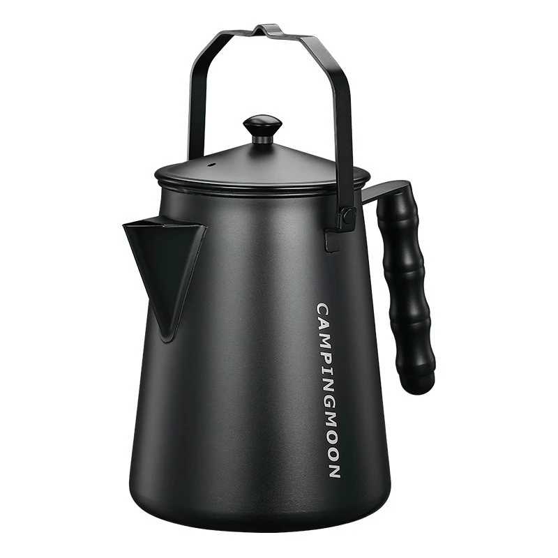 CAMPINGMOON Camping Tea Kettle, Stainless Steel Large Capacity Hand Brewed Coffee Pot, Fire Kettle, SW-6