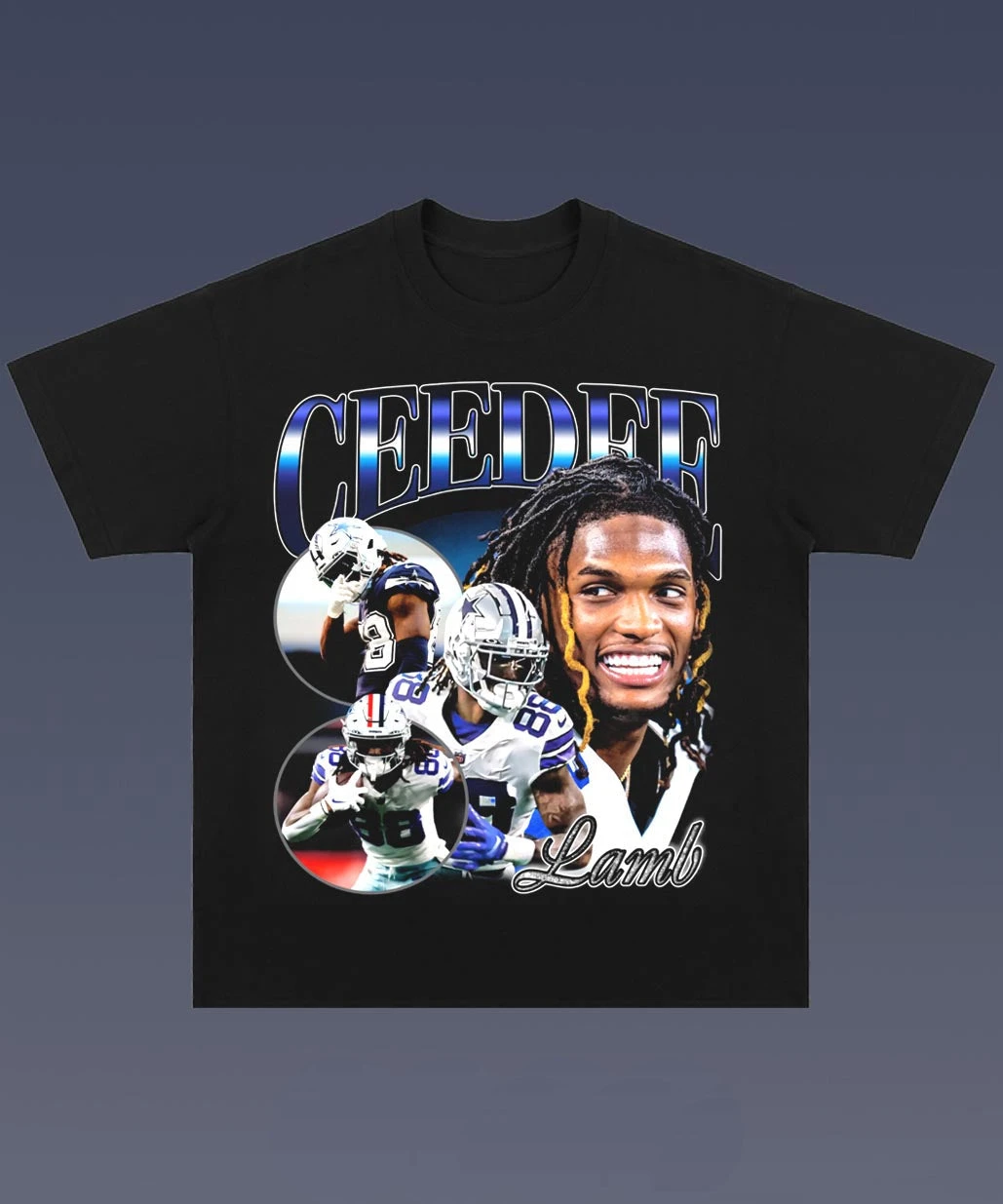 Fußball-Sport-Star-Vibe Grafik-T-Shirt Unisex Herren Damen Kurzarm Casual Mode Streetwear T-Shirt – Detail 7