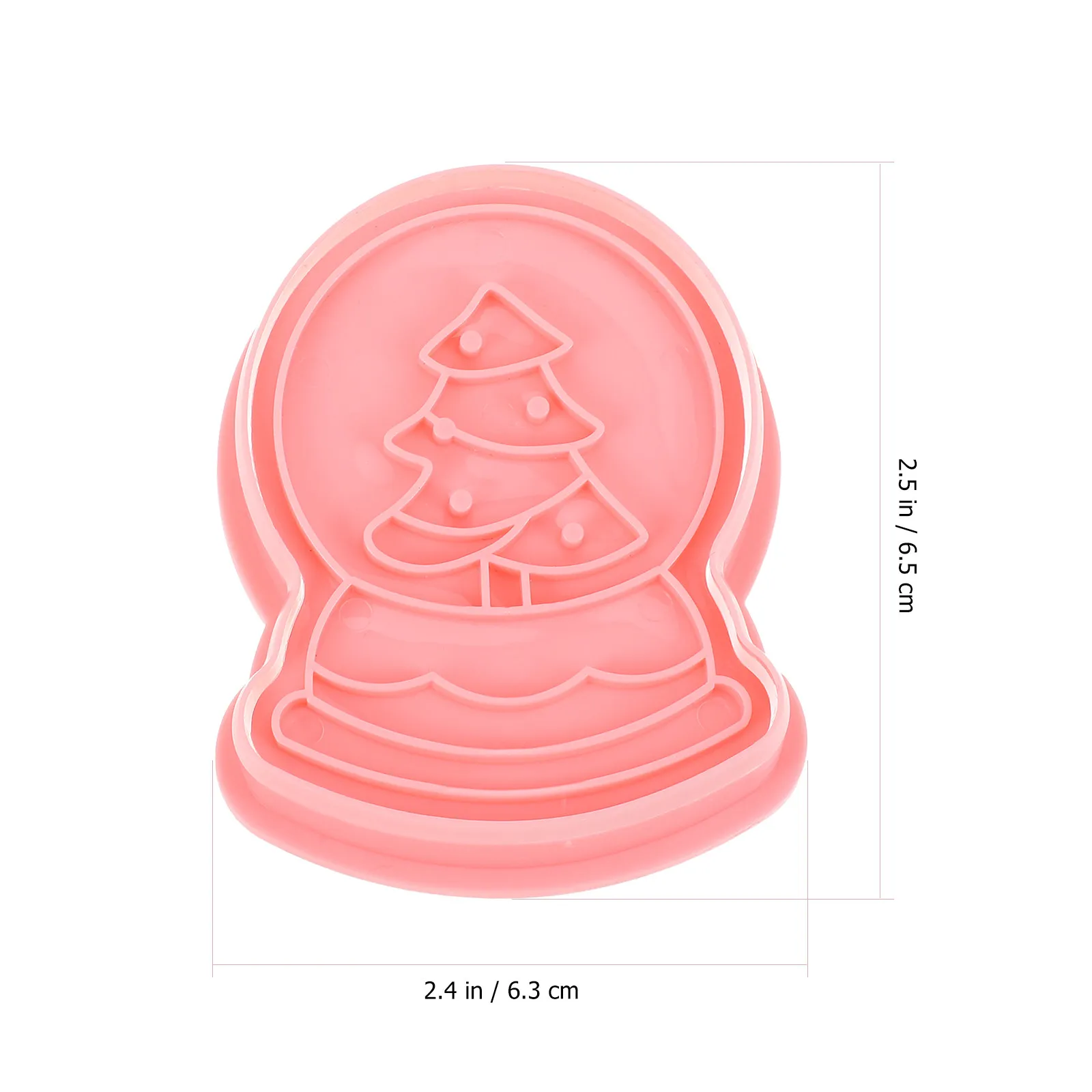 8Pcs Compact DIY Cookie Mold Set Premium Non-Stick Embossing Molds for Christmas Baking Cookies Cakes Soap Candles Portable