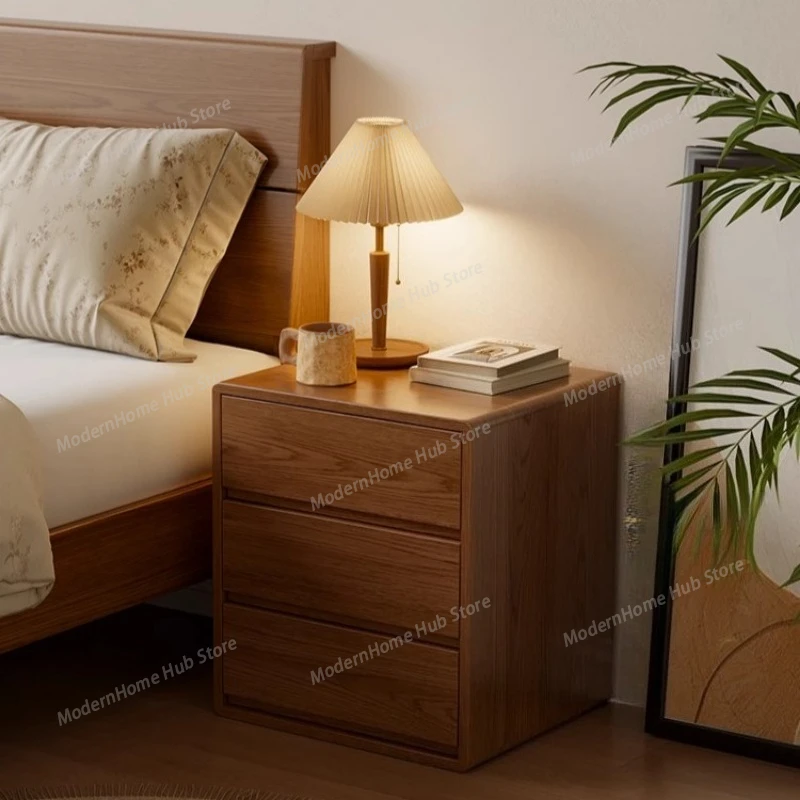 Secret Compartment Bedside Table Smart Rattan  Apartments Narrow Bedside Table Decorations Mesitas De Noche Bedroom Furniture