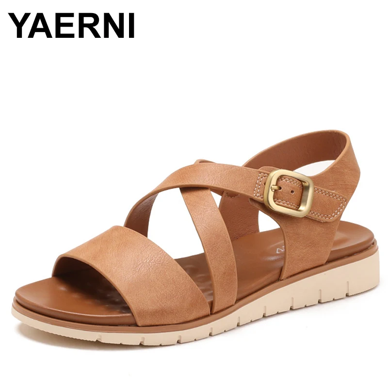 

Летние повседневные женские сандалии, вечерние сандалии, женская пляжная прогулочная обувь, обувь больших размеров в стиле ретро