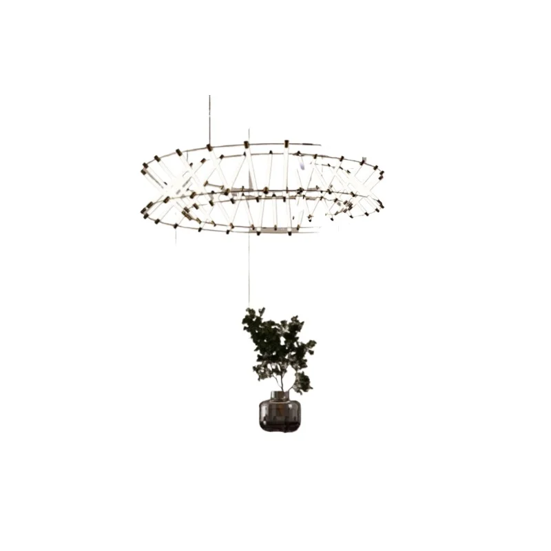 

Modern simple private room dining table villa club living room tea room Mazar lamp