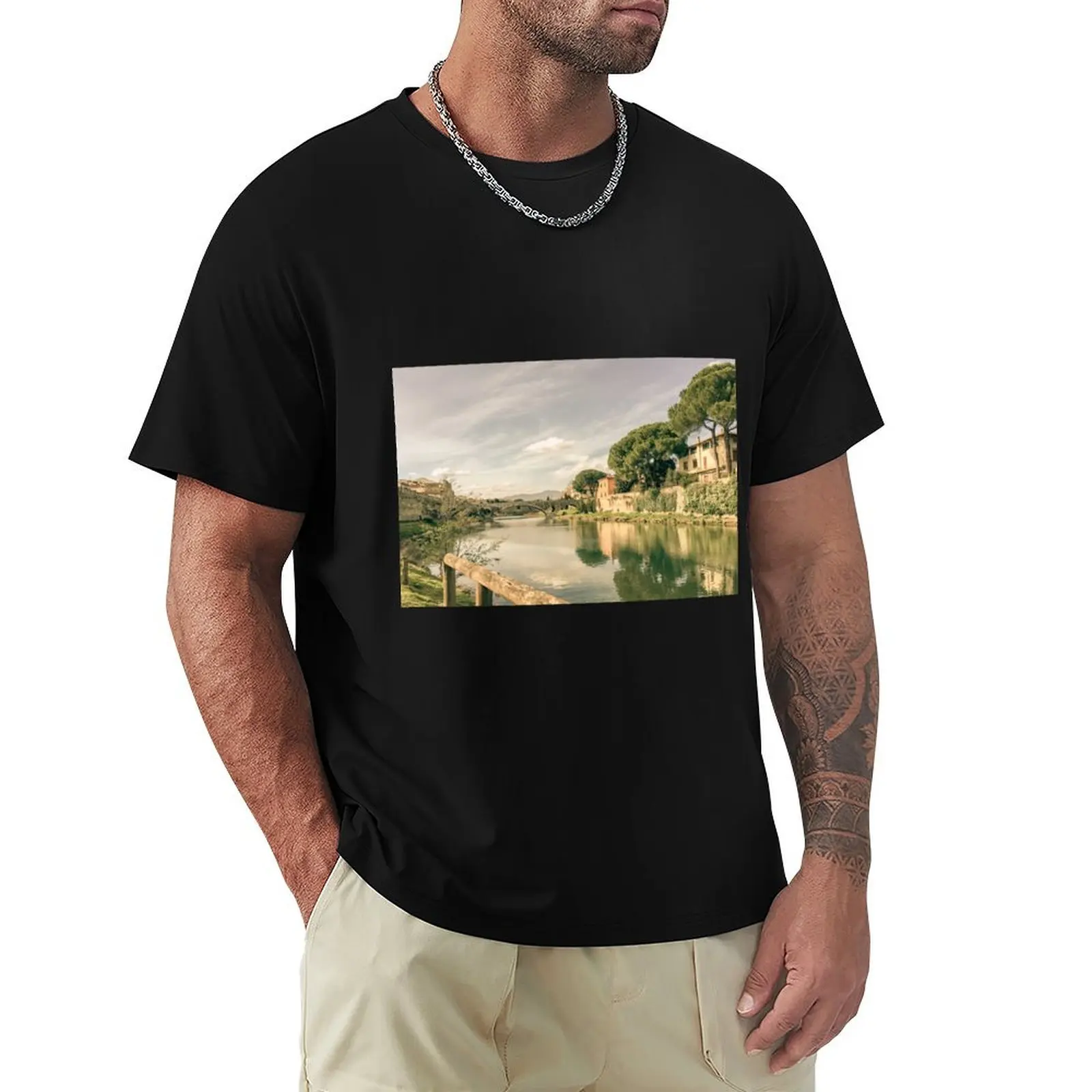 Toscana Views T-Shirt rapper graphic tees graphic t shirts shirts graphic t shirt men 100℅ cotton