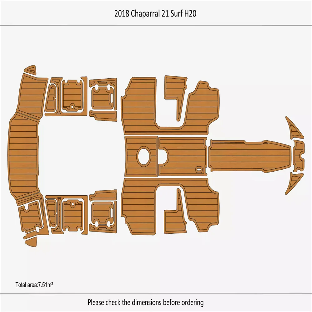 

2018-2019 Chaparral 21 H20 платформа для плавания в кабине лук 146 мм EVA пенопластовый искусственный морской настил Тиковый Цвет аксессуары