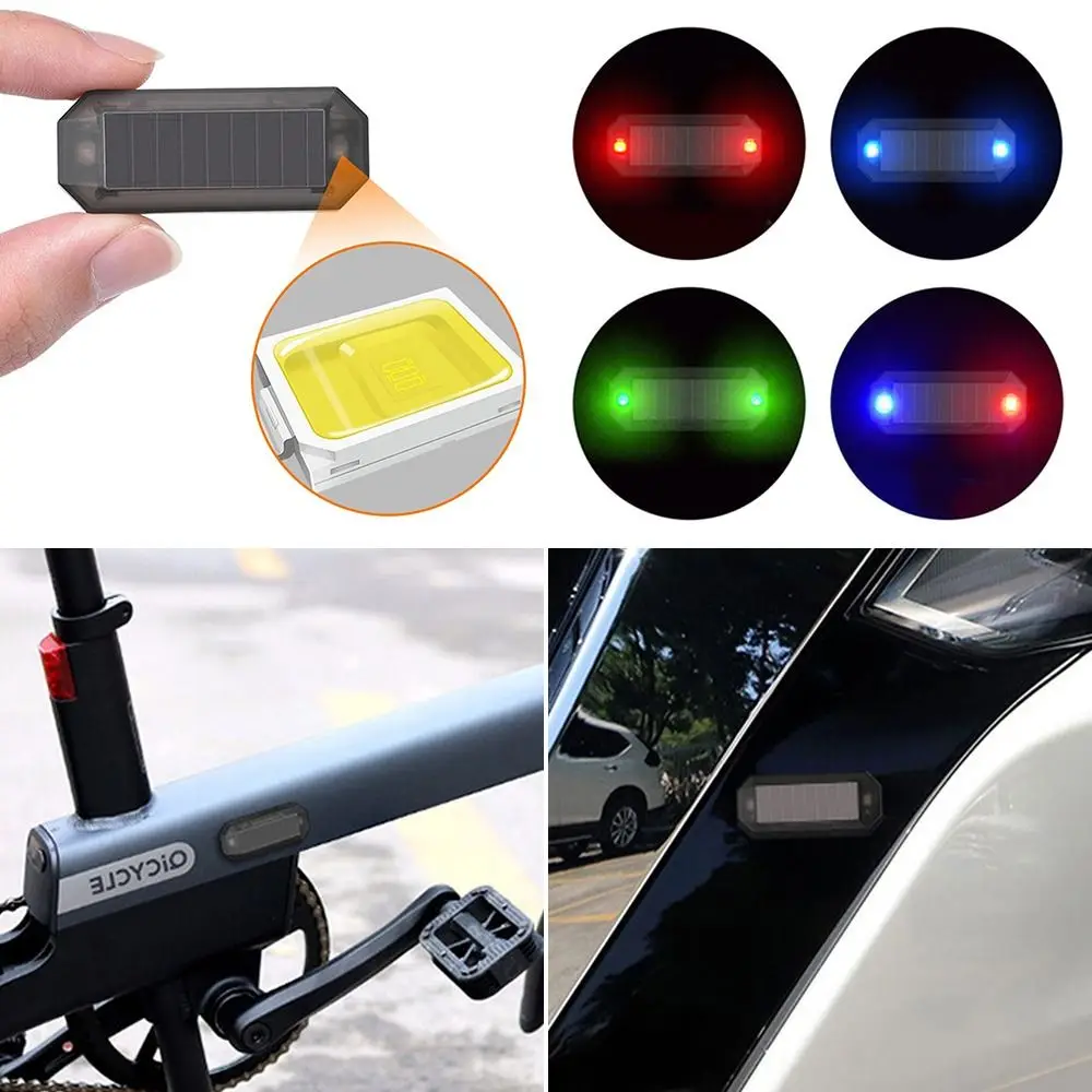 

Night Ride Car Solar LED Light Strobe Warning Light Mini Anti-Theft Caution Lamp