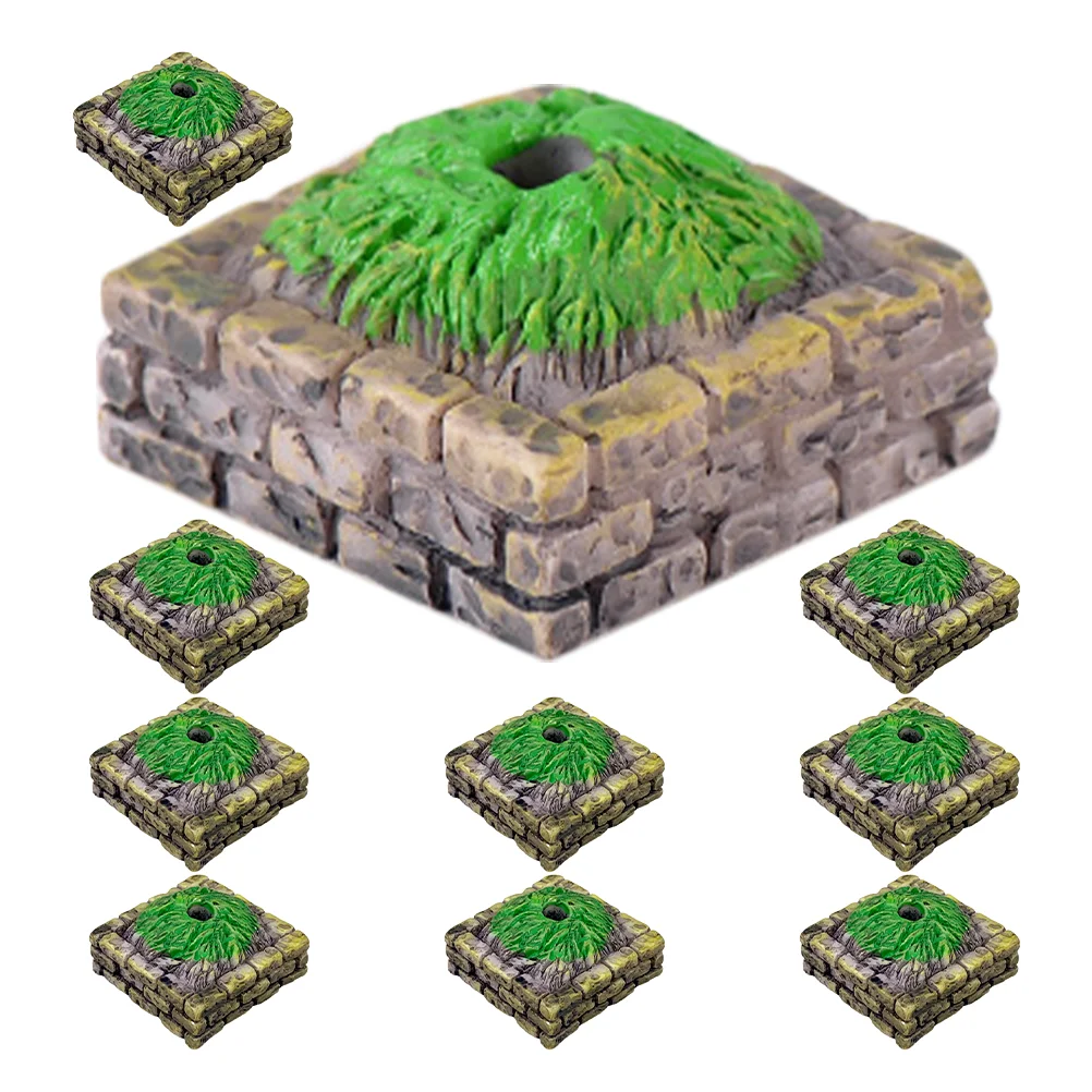 Tree Altar Base Miniature Architecture Artificial Sand Table Model Landscape Decor Simulation Stand Ornament Toy Accessory