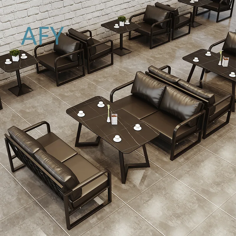 Vintage Industrial Bar Booth Sofa for Music Studio Lounge Restaurant Dining Bistro Casual Cafe Interior Decor Seating