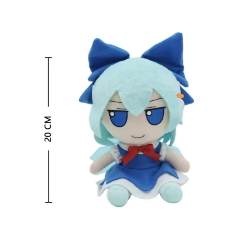 20cm Cartoon Touhou Project Plush Doll 2D Cartoon Doll Cirno Children's Toys Sofa Bedroom Pillow Boys and Girls Christmas Gifts
