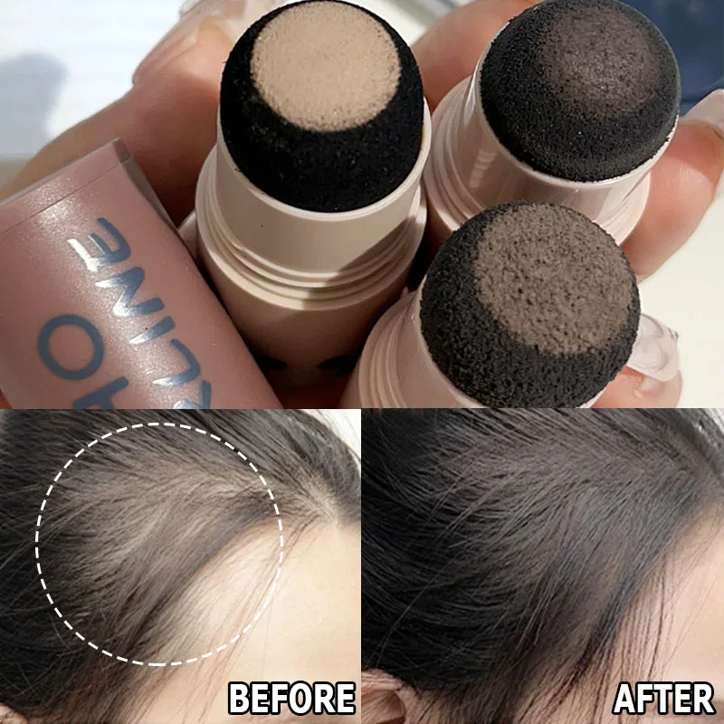 Hairline Stick Control Hair Root Edge Waterproof Instantly Cover Grey Black Natural Modified Repair Hair Eyebrow Powder Makeup