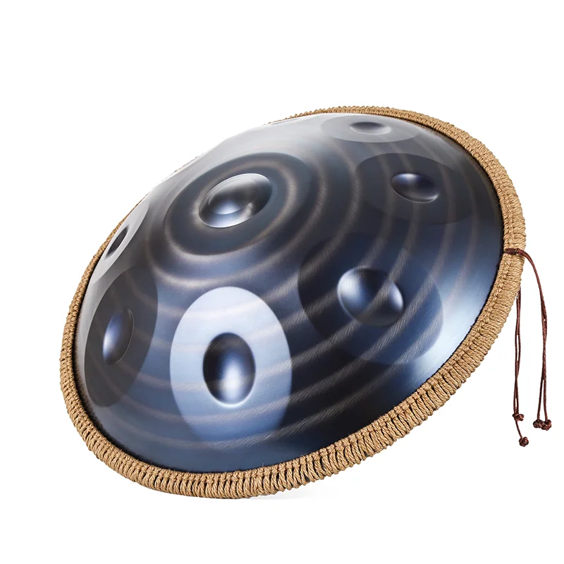 

Hooqu 22inch Handpan Drum 9notes Instrument For Beginner With Hand Pan Case And Stand Hand Crank 440 Hz 432 Hz
