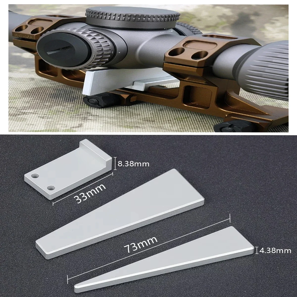 Adjustment Tactical Optic Vertical Leveler Combo Tactical Aluminum Hunting Rifle Scope Mount Leveling Tools Fit Picatinny rail