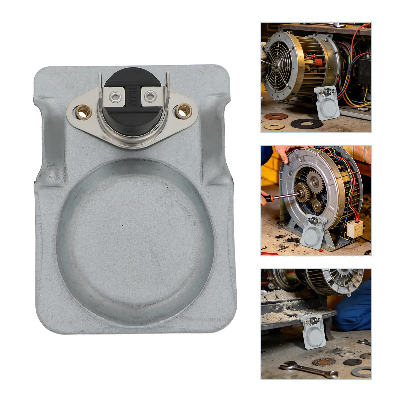 Magnetic Thermostat Switch for Fireplace Blower Fan – Auto On at 120°F, Off at 90°F, Wood Stove Temperature Controller