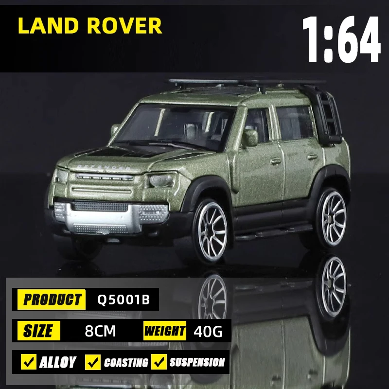 

1/64 Scale KMM Land R0ver Defender Alloy Metal Simulation Vehicle Diecast Exquisi Mini Car Model Collection Toys For Children