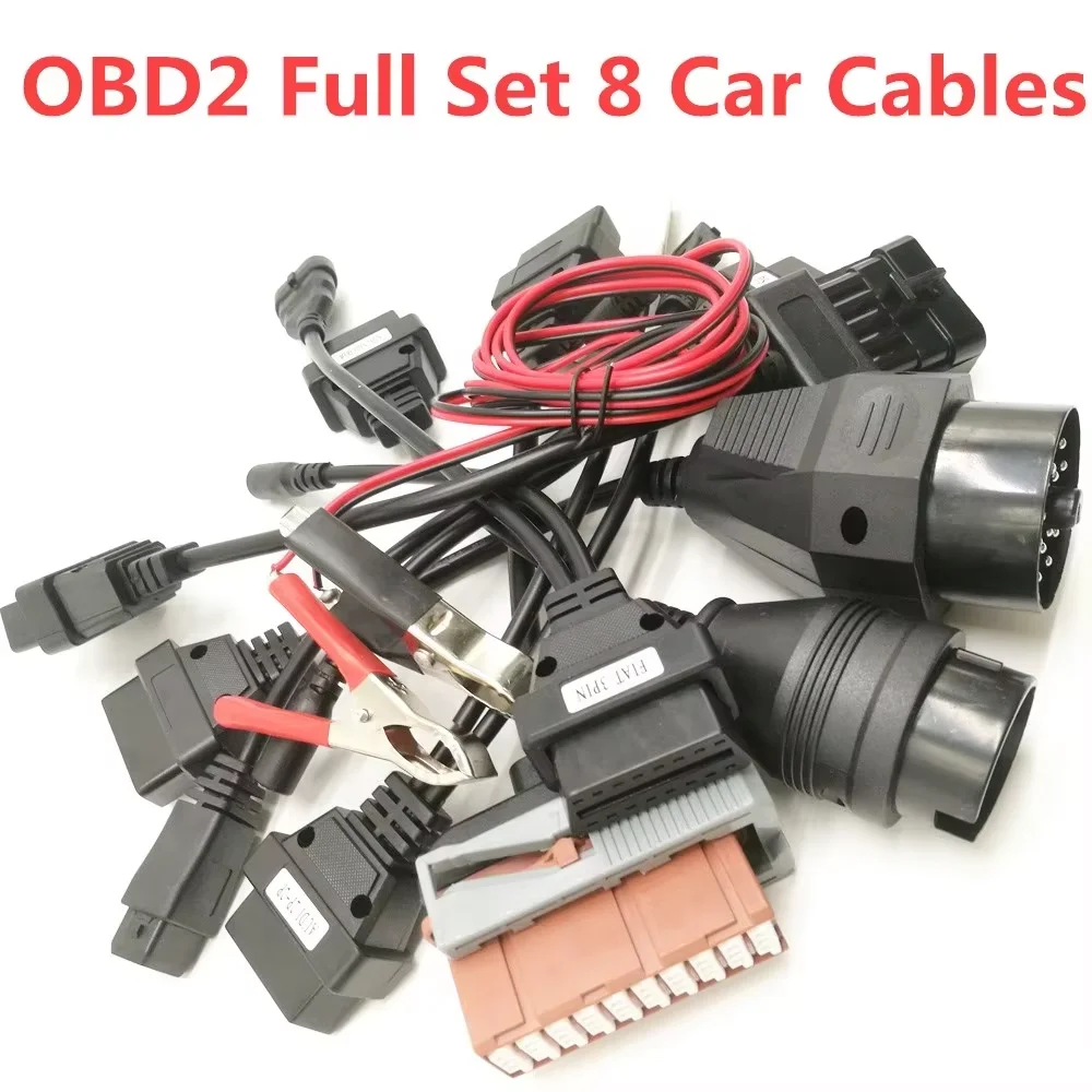 OBD2 Full Set 8 pcs Car Cables Diagnostic Connector TCS Multidiag PRO for automotive connector cable diagnostic tool Interface