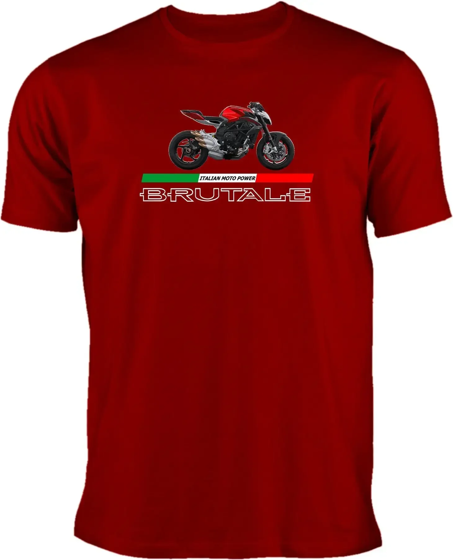 Brutal MV Agusta T shirt for fans of fast Italian bikes motif 2