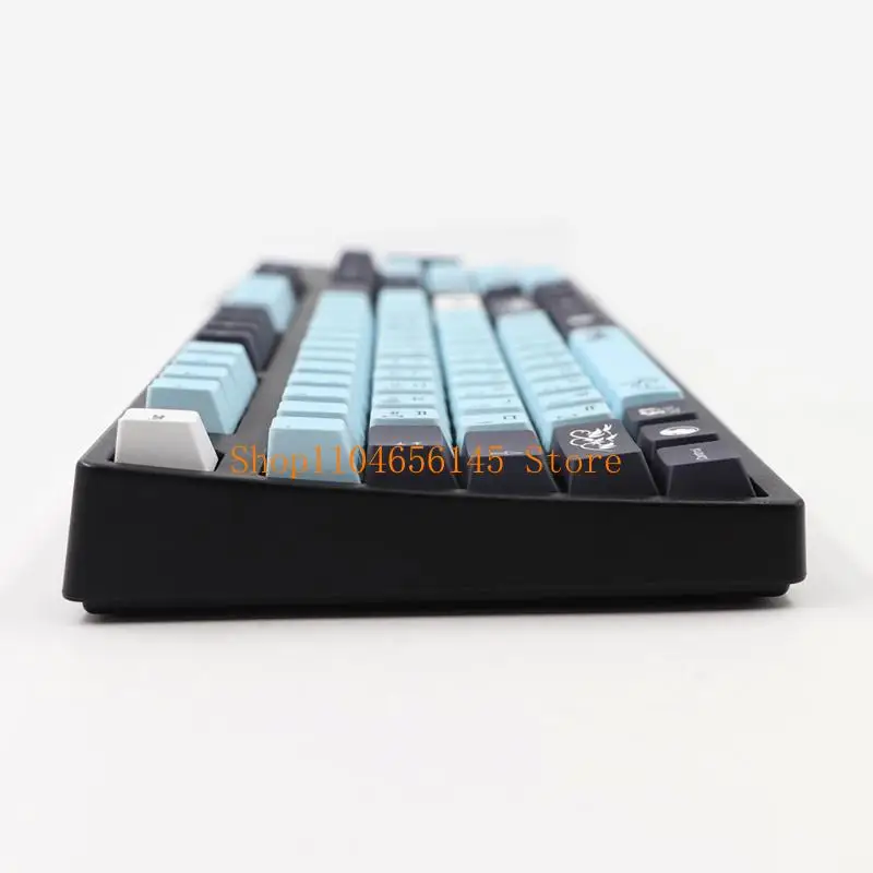 

136 колпачков для клавиш MIZU Dye Sub, вишневый профиль, набор колпачков из ПБТ ISO для механической клавиатуры 61/64/68/71/84/87/96/980/104/108