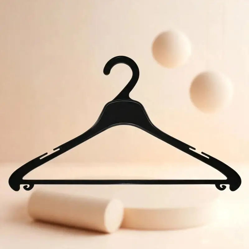 Multifunctional Plastic Clothes Hangers Sturdy Non Slip Grooves Ultra Slim 25 Pack Space Saving for Small Apartment Closet