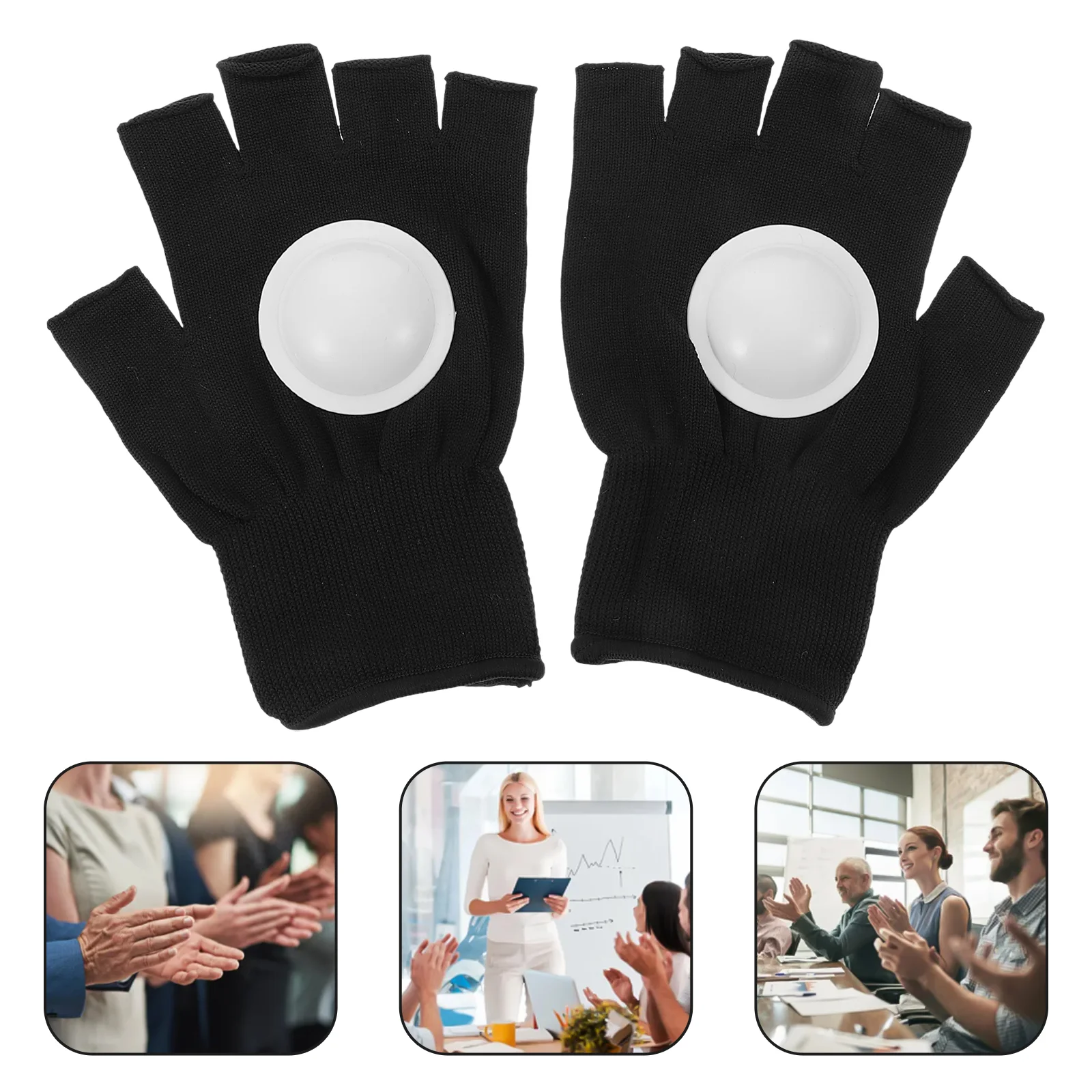 Sports Party Favor Glove Show Exercise Gloves Hand Clappers Cheering Generator Tools Black Knitting