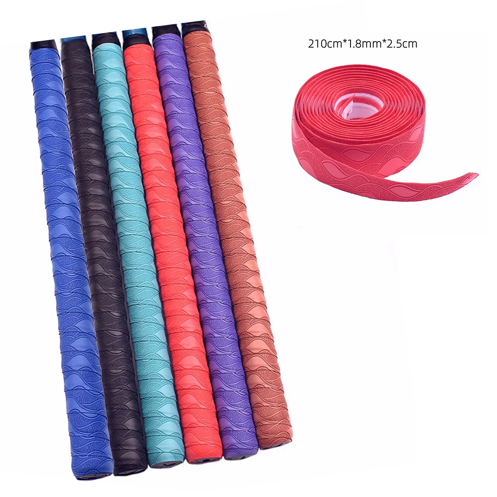 2.1M Anti-slip Sport Over Grip Tape Tennis Overgrips Sweatband Badminton Racket Grips Sweat Band Fishing Rods Band Accessories