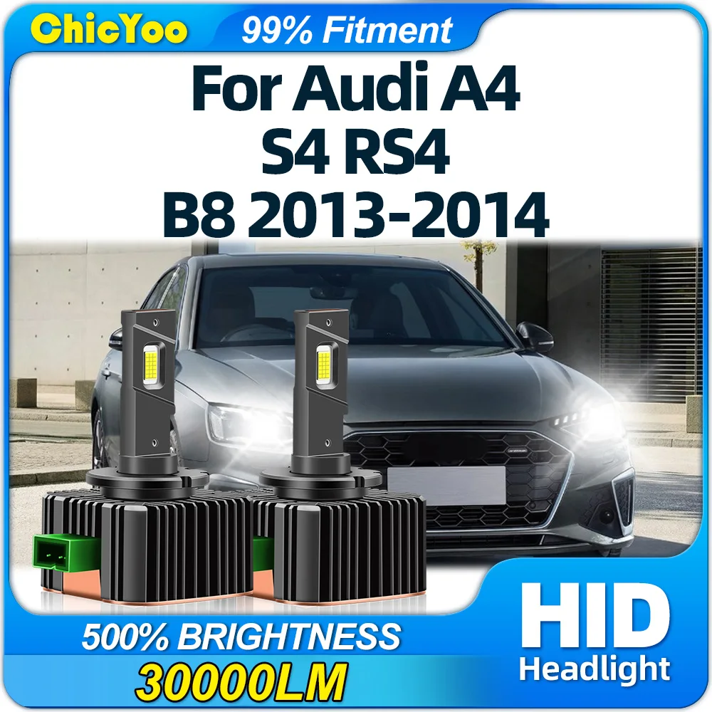 

Canbus LED Headlight Bulbs 30000LM 120W Super Bright Car HID Xenon Lights 12V 6000K White For Audi A4 S4 RS4 B8 2013 2014