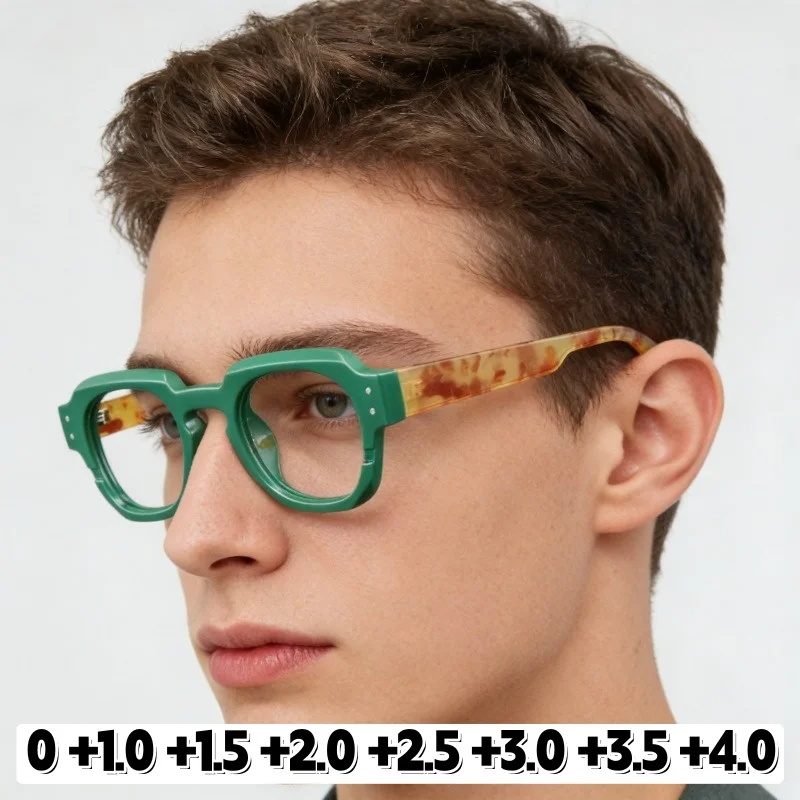 

Fashionable Square-Frame Anti-Blue Light Presbyopia Eyewear High-Definition Comfortable Reading Glasses Diopter 0 To +4.0