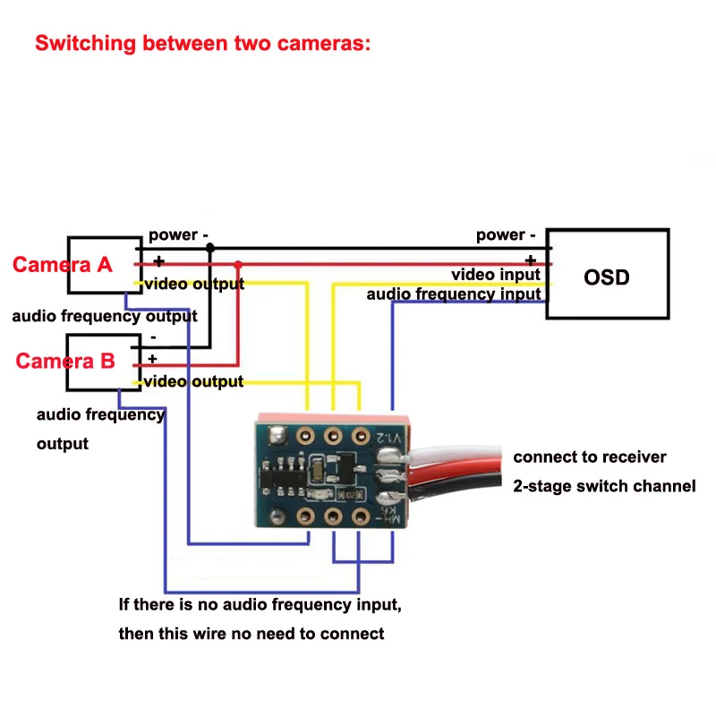 Mini Relay PWM Switch 1CH 2 Pole Universal Navigation Lights/Buzzer/Camera Remote Controller DIY for RC Drone Airplane Model