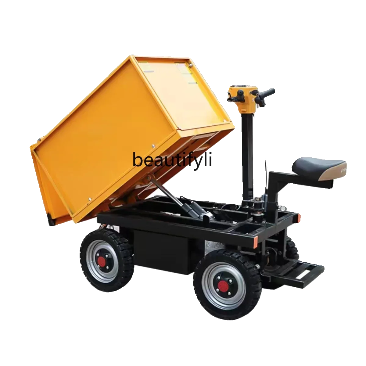 

Construction Site Electric Dumptruck Truck Four-Wheel Dump Gray Bucket Truck Three-Wheel Trolley Breeding Manure Truck