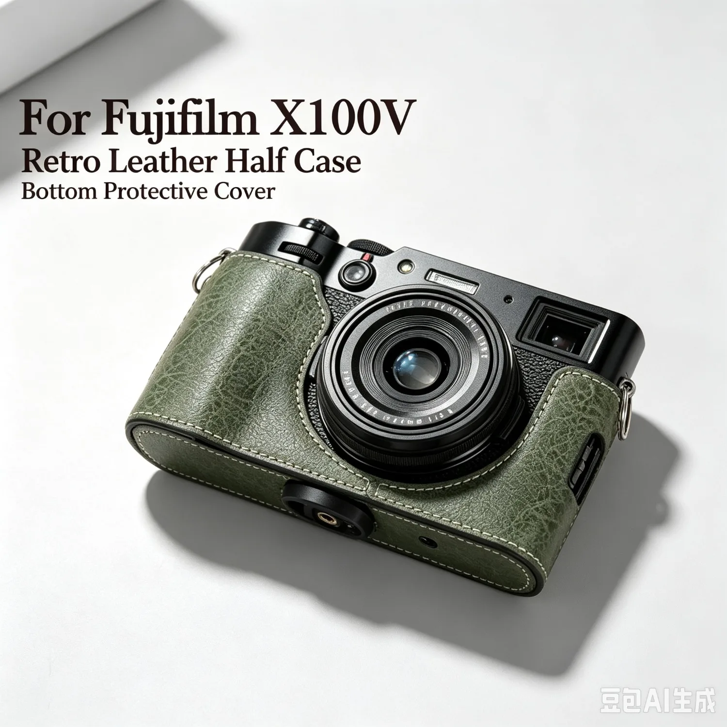 Protective Half‑Body Shell Photography Accessory For Fujifilm X100V Camera Case Base PU Leather Case X100V  Protection Case