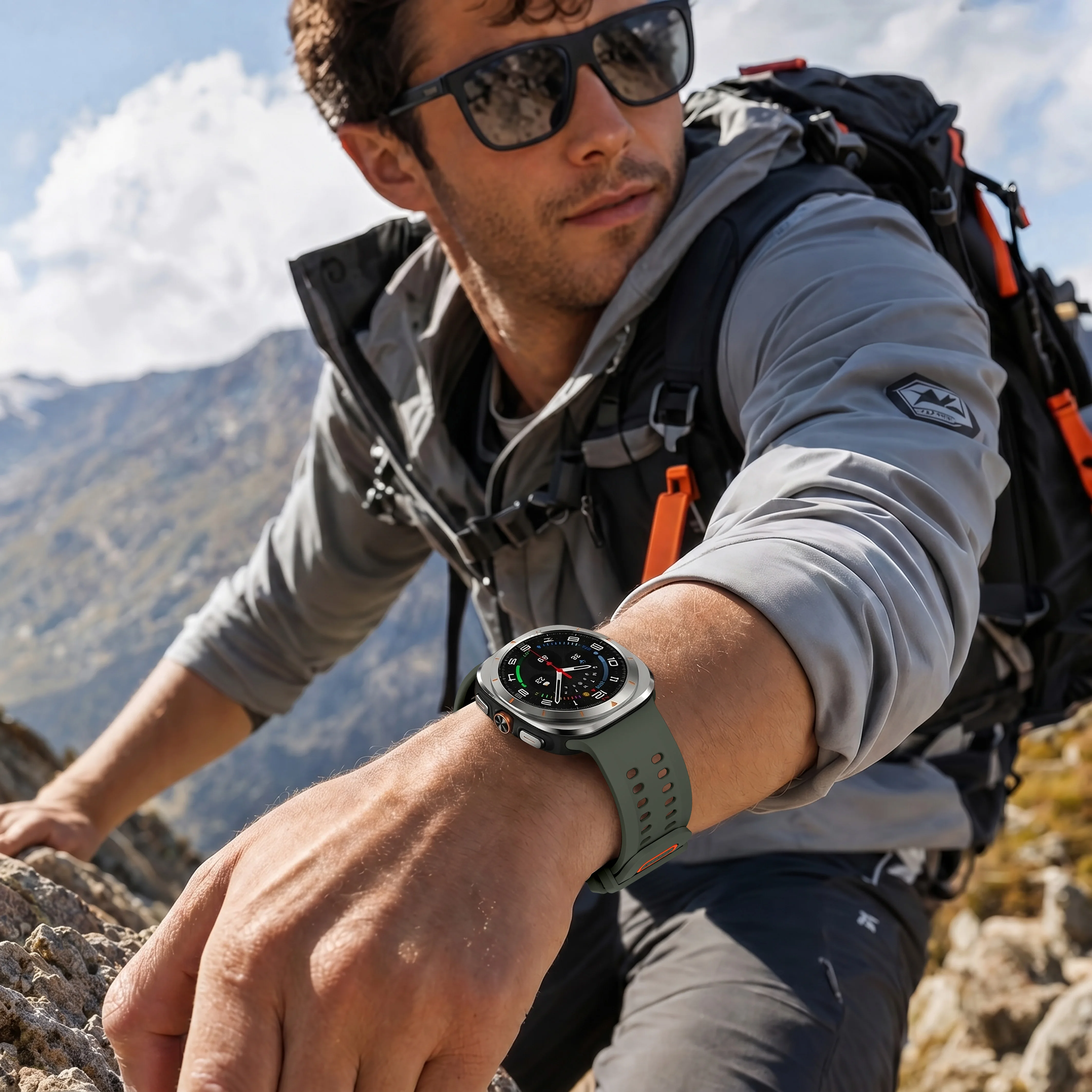Sportliches Weiches Silikonarmband für Samsung Galaxy Watch Ultra2, Nahtloses Armband für Galaxy Ultra 2025 47mm Zubehör – Detail 13