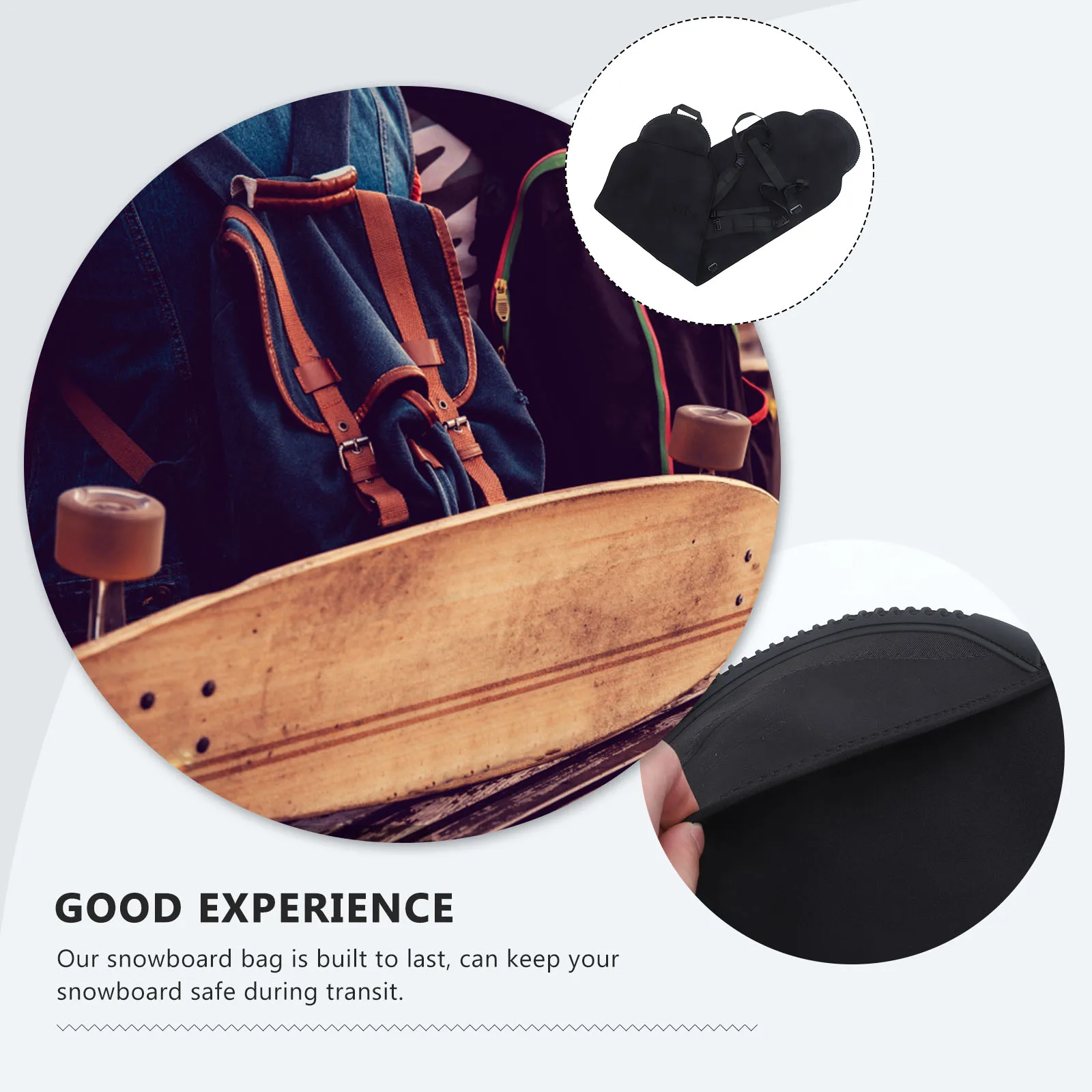 

Snowboard Bag Protective Cover Black Durable Storage Carry Travel Gear Case For Skiing Skateboard Snowboarding Man