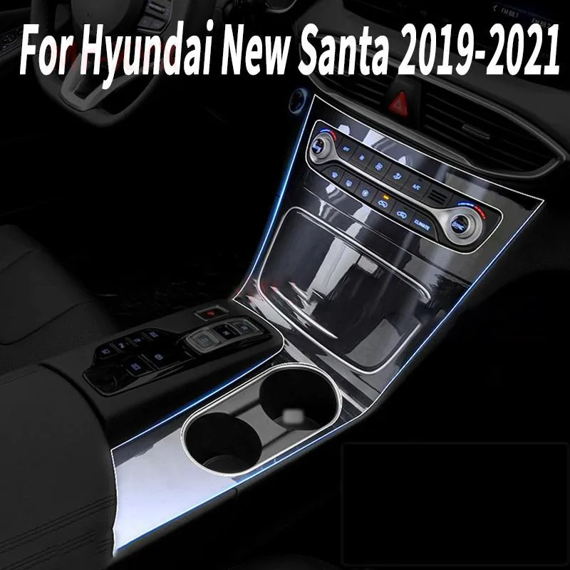 

Для Hyundai New Santa 2019-2022 навигационная Центральная панель привода ТПУ Защитная пленка для салона автомобиля Наклейка против царапин