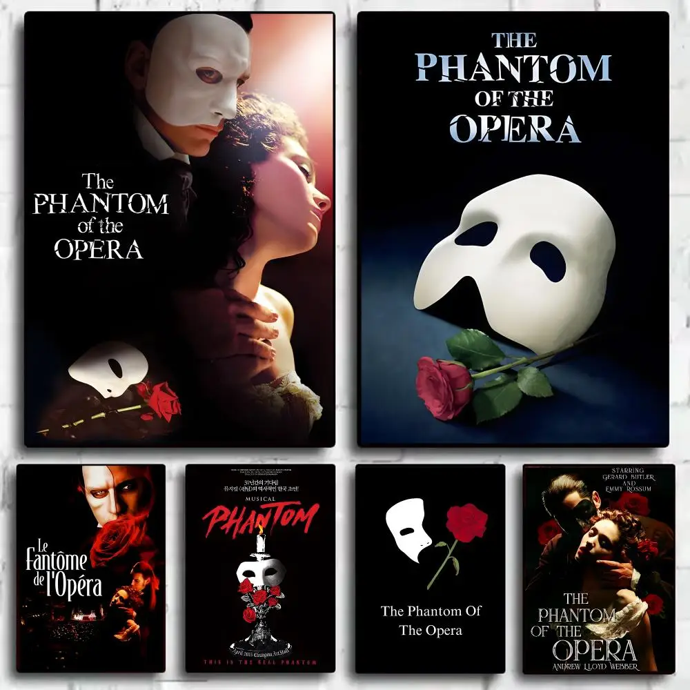 The P-Phantom of the O-Opera Poster Decorative Wall Sticker Mural Photo Print for Bedroom Living Room Hallway Home Decor Gift