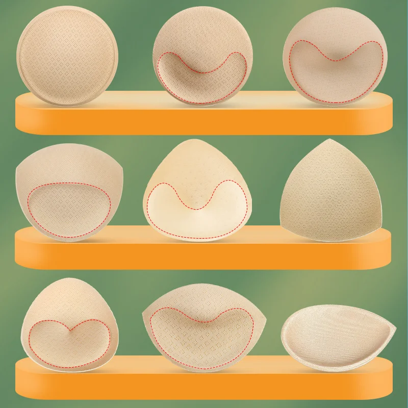 3pair Women Intimates Accessories Sponge Swimsuit Breast Push Up Bra Padding Chest Enhancers Bra Foam Insert Chest Cup