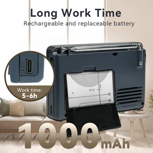 Retekess v115 radyo fm am sw taşınabilir radyolar pil radyo, şarj edilebilir, çok bantlı kaydedici usb, yaşlılar için hoparlör, tx32 En iyi 10 satış, radyo fm-am-7 numara