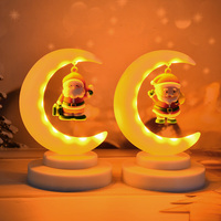 Christmas LED Night Light Santa Claus Xmas Tree Astronaut Table Lamp Xmas Home Bedroom Kids Room Bedside Moon Night Light Decor