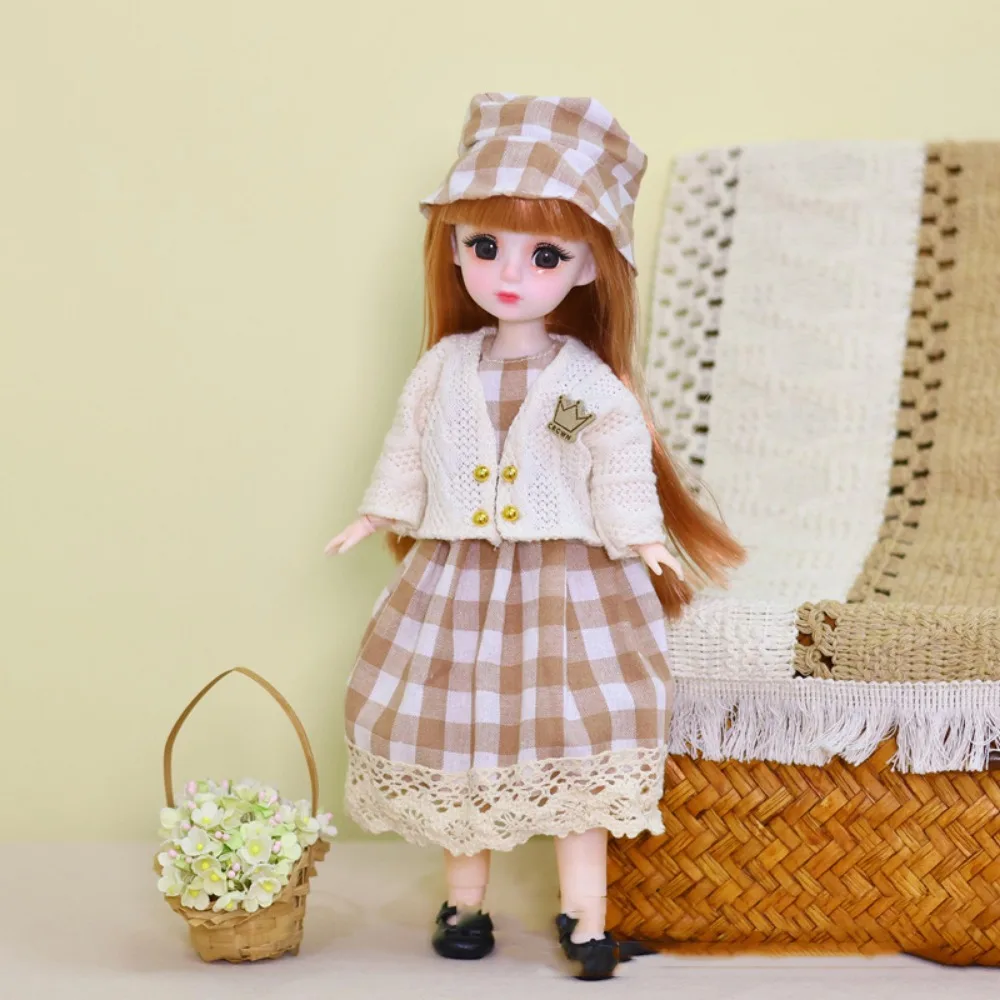 

1/6 SD 30cm Bjd Doll with Clothes Attractive Eyes Long Hair Princess Dress Up BJD Dolls with Wig Make Up Ball Jointed