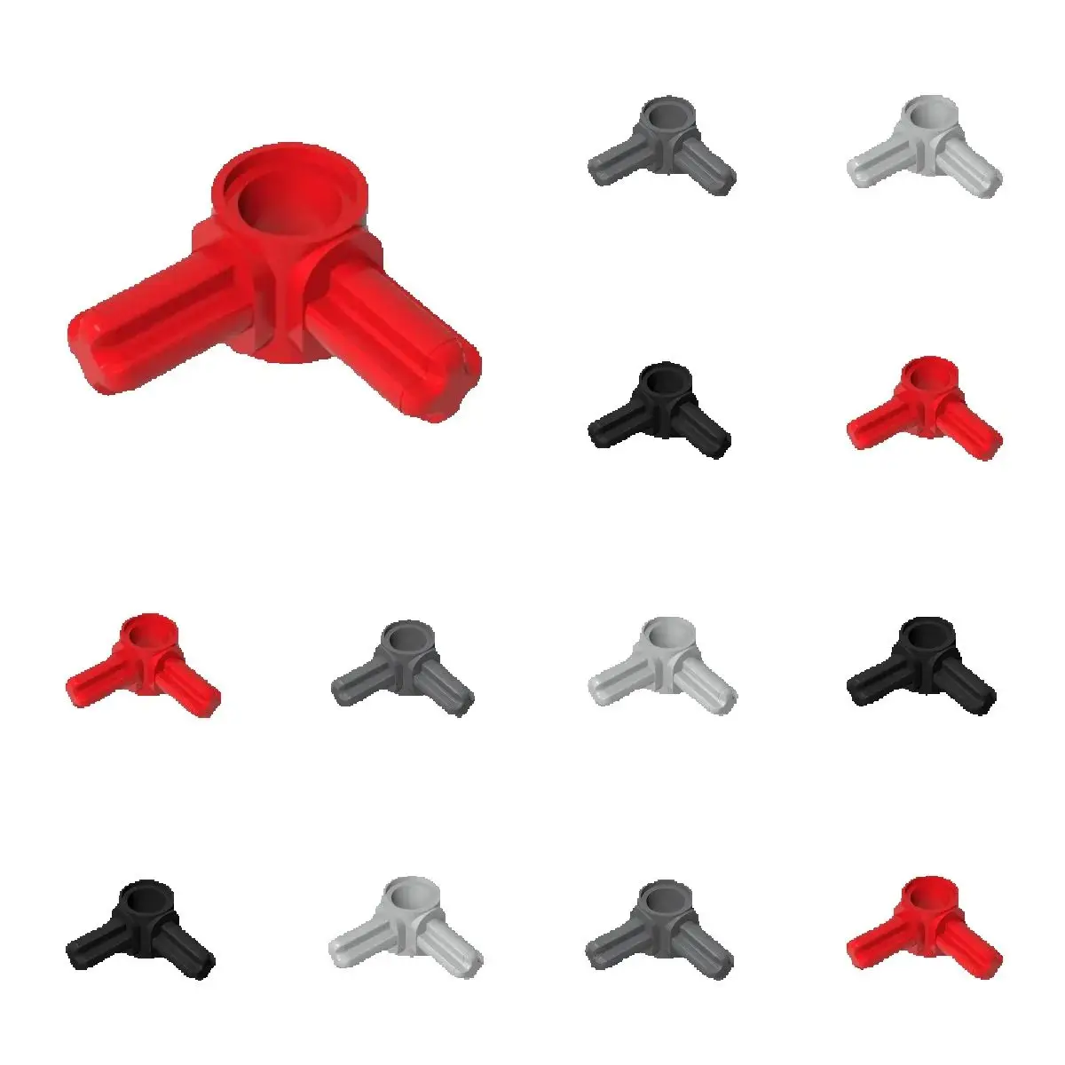 

50pcs 10197 Axle and Pin Connector Hub Bricks Collections Bulk Modular GBC Toys For Technical MOC DIY Buildings Blocks Gift Comp