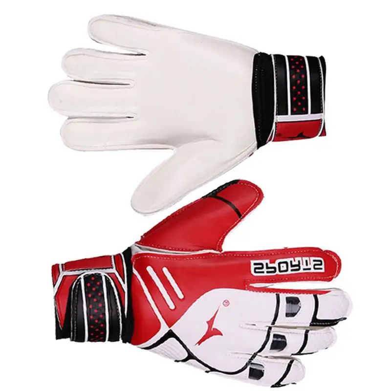 Goalie Goalkeeper Gloves Wear Resistant Soccer Goalie Goalkeeper Gloves Super Finger Hand Protection Junior Keeper Football