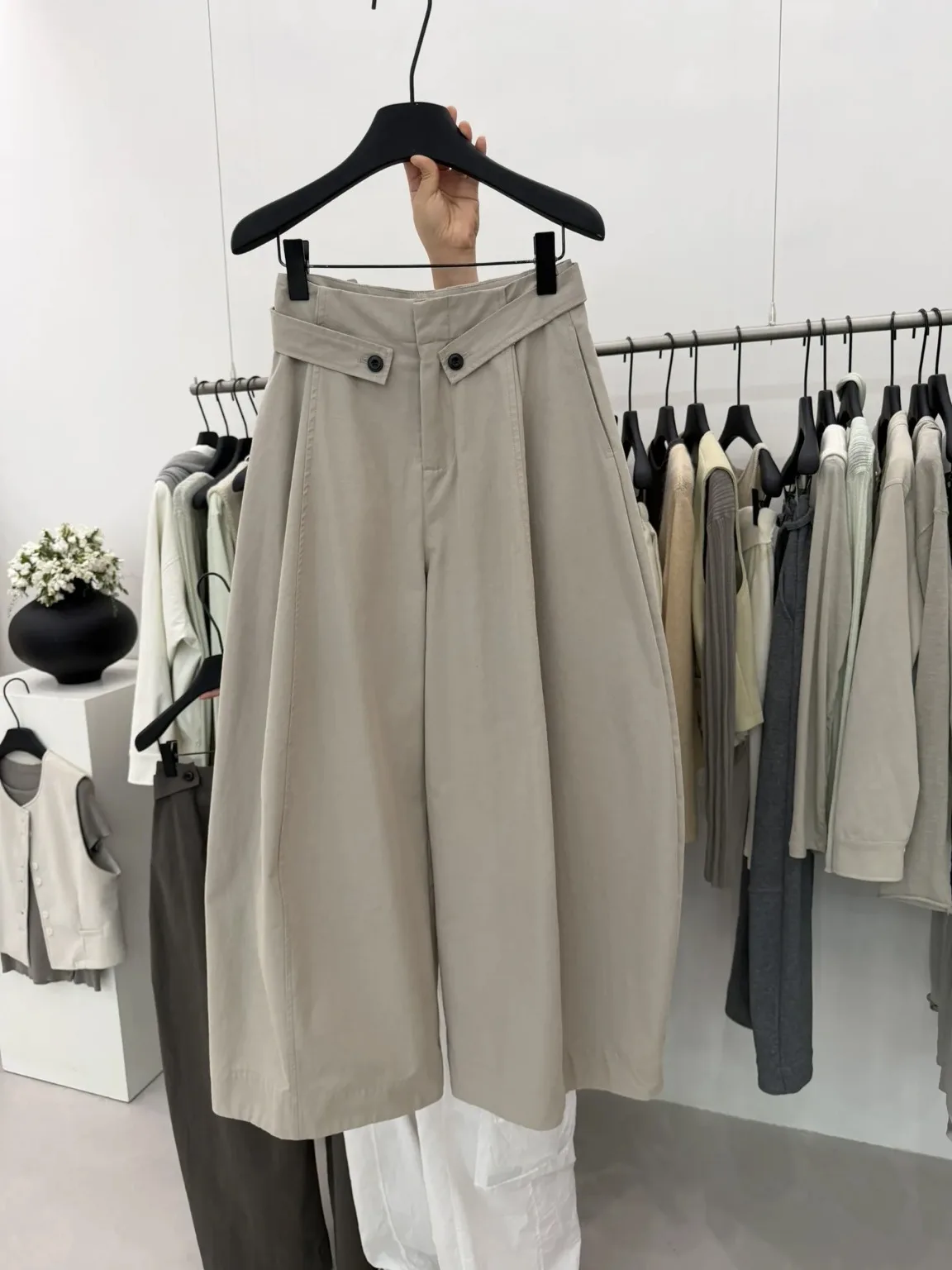 High Waist Wide Leg Pants Women's Loose Slimming Versatile Personality Suit Pants Casual Long Pants Autumn 2026 New Style