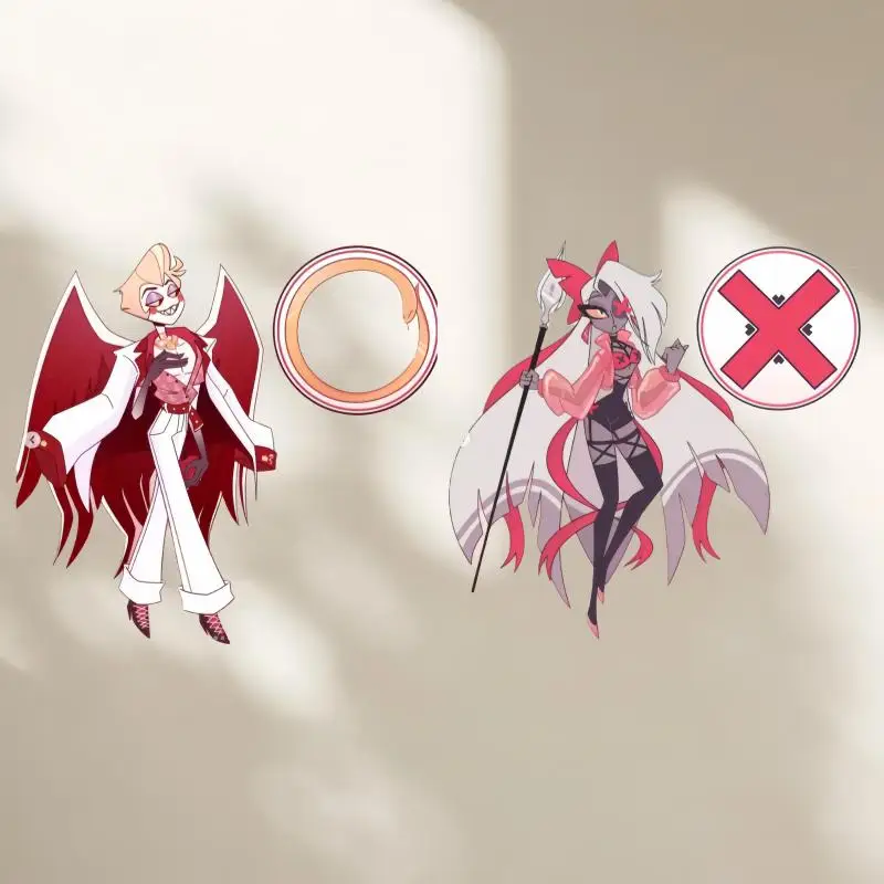 for Hazbin Hotel Alastor Lucifer 15Cm Creative Anime Character Desktop Decoration Acrylic Standees Exquisite Premium Gift Set