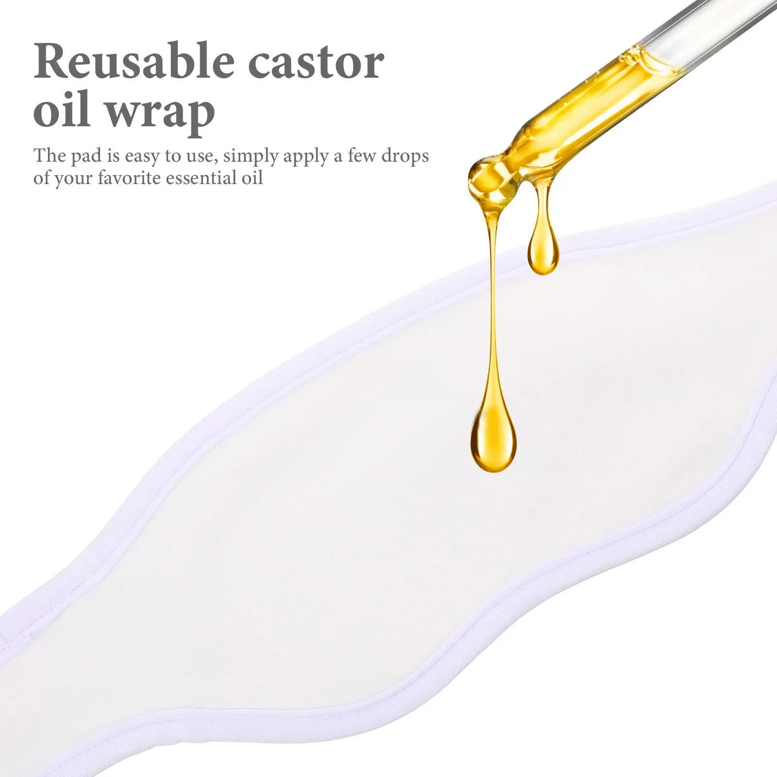 

Castor Oil Pack Neck Wrap Reusable Essential Oil Neck Pack Wrap For Women Sleep Ergonomic Design Soft Fabric