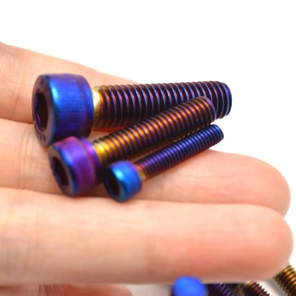 Motorcycle Screw Burnt Blue Color M3  Stainless Steel Material