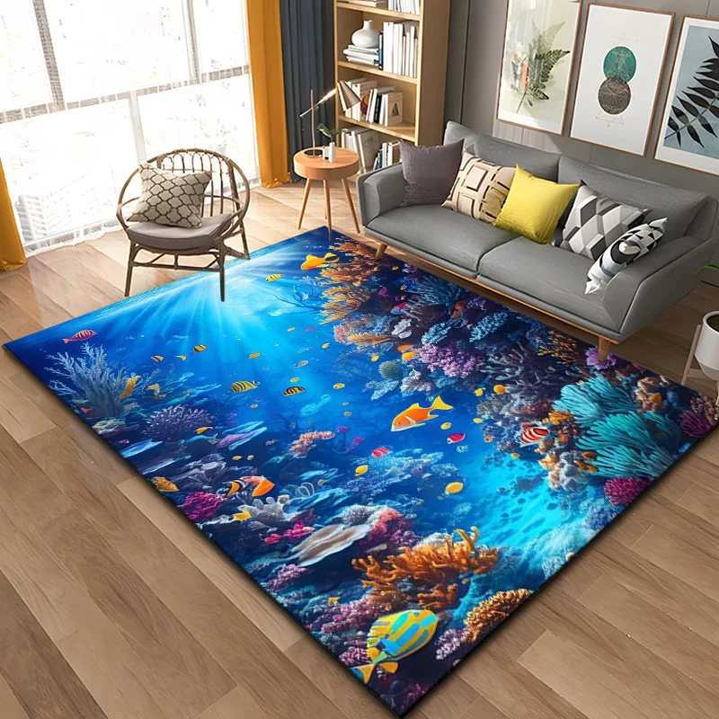 3D Carpet Floor Mat Simulation Landscape Pattern Living Room Carpets 200x300 Home Decor Sofa Mat Bedroom Bedside Rugs Non Slip