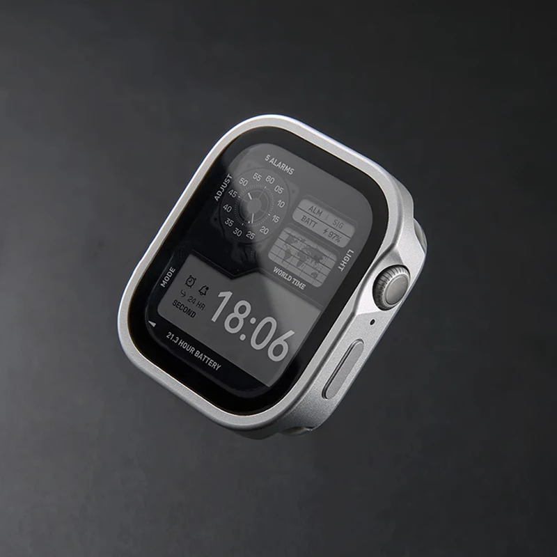 Waterproof Metal Case For Apple Watch Ultra 2 10 9 8 7 HD Glass Drop Resistant Protect Cover For iWatch 44mm 45mm 42mm 46mm 49mm