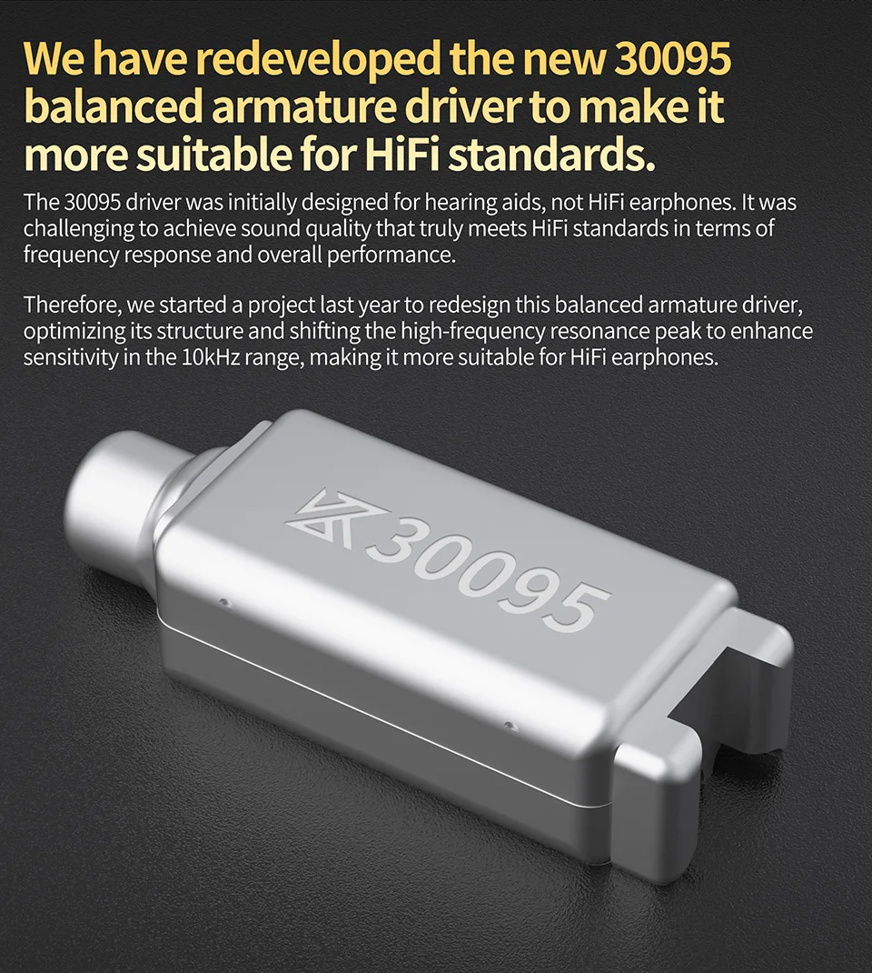 سماعات أذن KZ Krila HiFi Hybrid 1DD + 1BA قابلة للضبط، سماعات أذن عصرية عالية الجودة ZSN Pro X