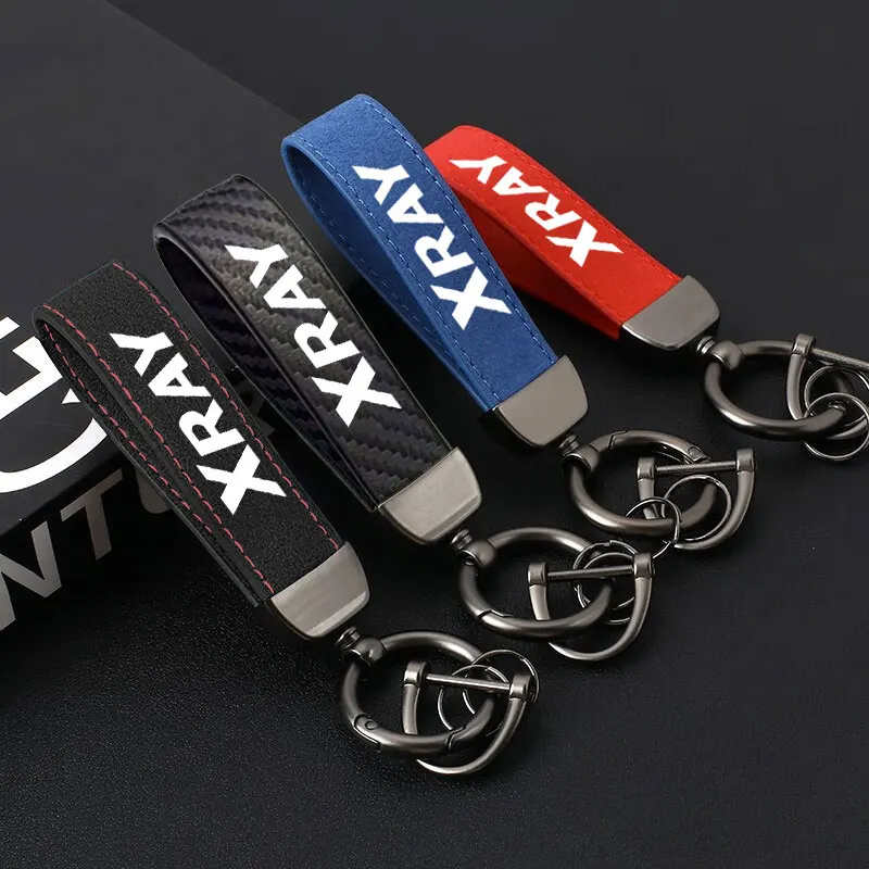 

Suede Lanyard Car Keychain Pendant Creative Personalized Wear-resistant Key Loop Customized Logo Gift For lada Xray Accessories