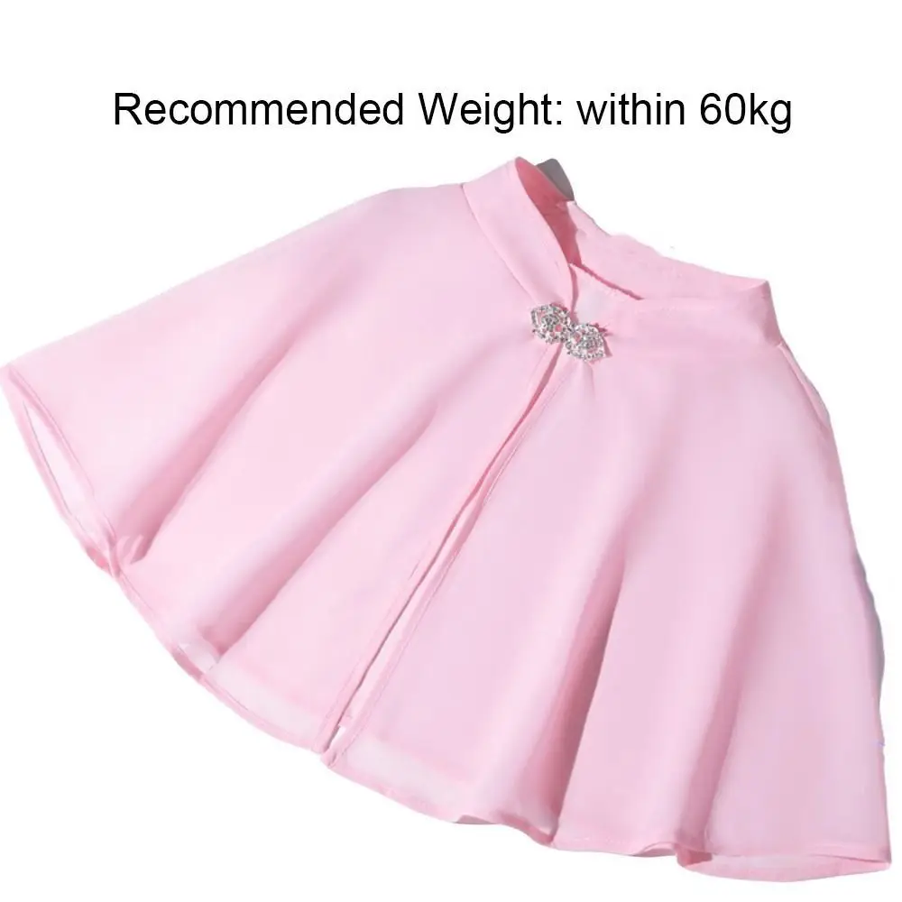 Chiffon Bride Wedding Dress Shawl Transparent Rhinestone Buckle Evening Dresses Scarves Solid Color Wrap Cheongsam Cape Beach