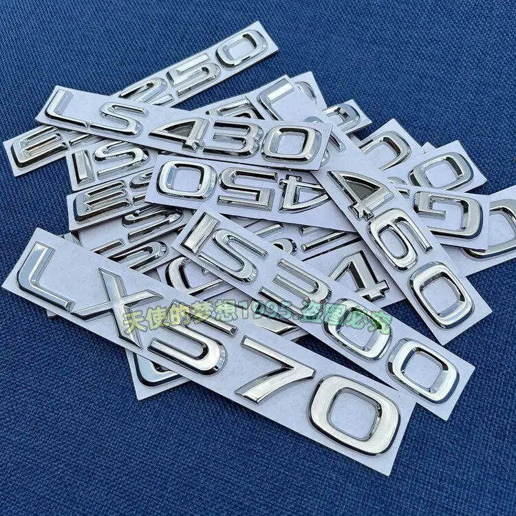 Car Trunk Decoration Sticker Badge Decal for IS250 IS300 LS250 LS400 LS430 LS460 ES250 ES260 ES350 GS300 LX470 LX570 HYBRID Car